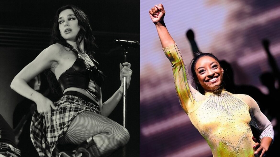 顯化的力量席捲全球。（圖／Instagram ＠simonebiles、＠dualipa ）