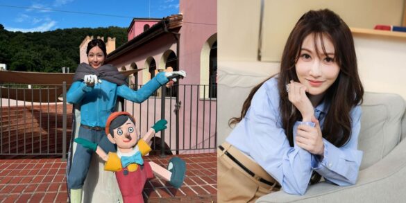 曾莞婷今日出席影集《影后》記者會，憶起過往回憶感性落淚。（圖：IG@vicky_7155）