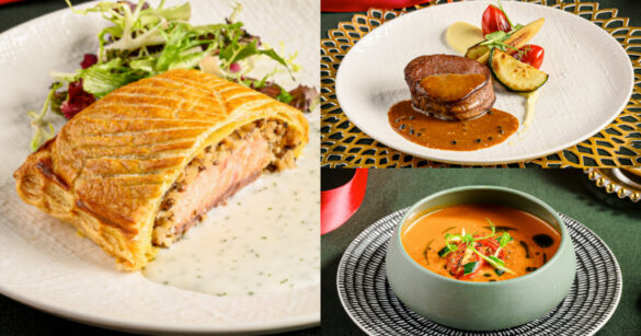 5 米高耶誕樹下享受浪漫聖誕餐！台北私房餐廳獻上精緻牛排、果香熱紅酒創造幸福氛圍（圖：FB@MD創作料理）