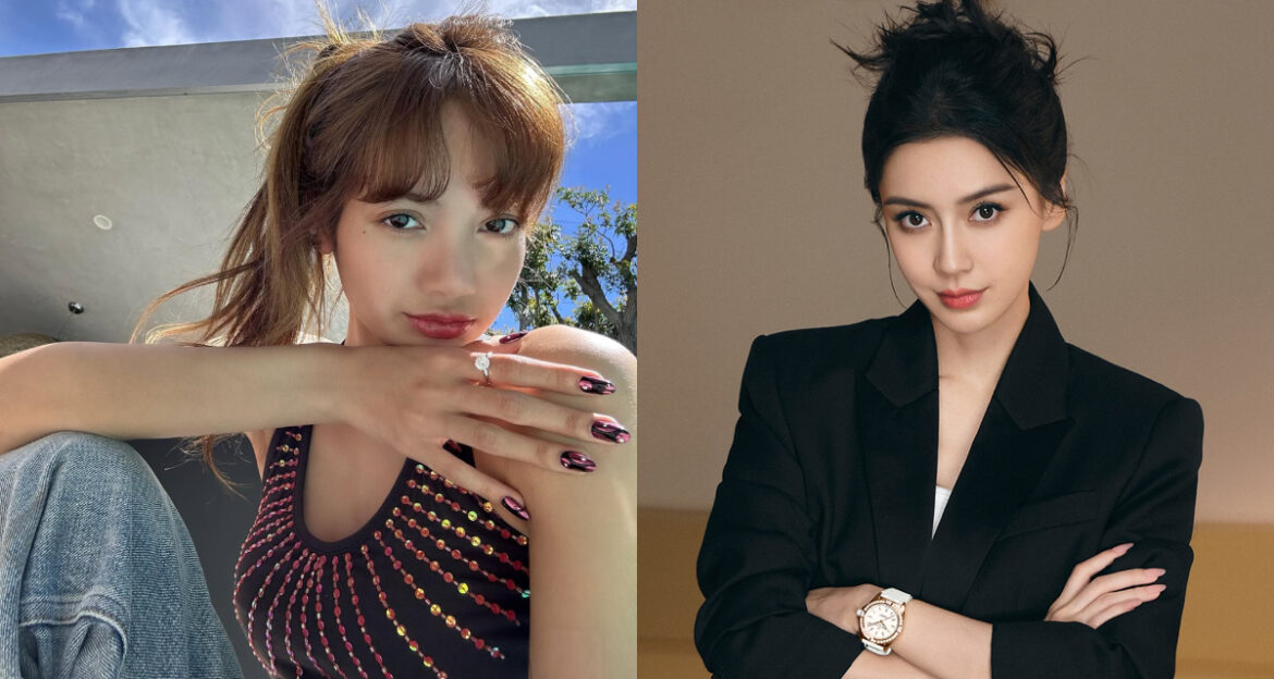 微笑唇是不少女性追求的完美唇形。（圖／lalalalisa_m 、angelababyct IG）