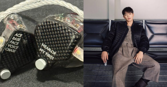 SHINee 成員珉豪在新耳機內部刻上了 5 位成員的個人專輯名稱（圖/ 珉豪 IG）