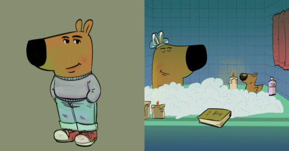 Chill Guy 這隻迷因小狗的誕生，來自於美國插畫家 Phillip Banks 的創作（圖/ Phillip Banks）