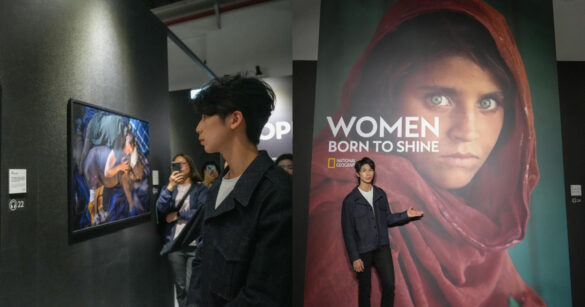 林郁婷近日受邀參觀台北松山文創園區的《國家地理女性經典影像展》（圖/ 林郁婷 臉書）