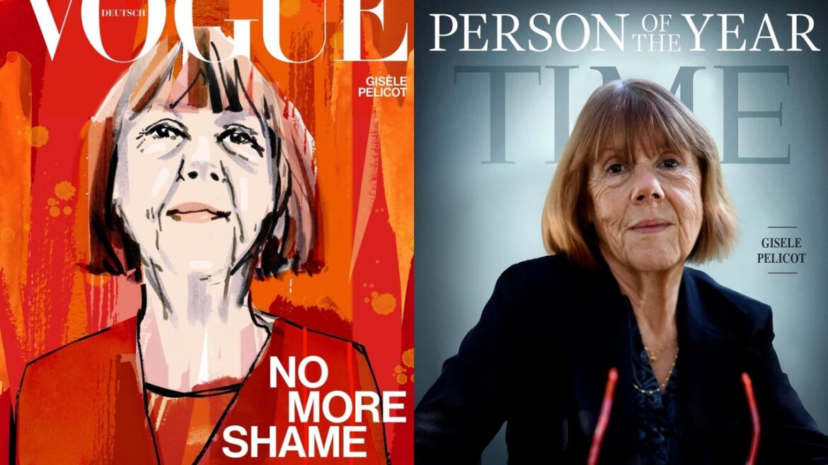 法國吉賽兒事件引起全球關注。（圖／VOGUE Germany ,TIME magazine）