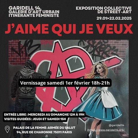 女性藝術家為主力！法國免費展覽《J'aime qui je veux》（圖：IG@garidell_14）