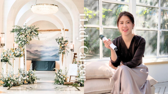 專訪婚禮佈置家伃的職業故事。（圖／家伃 提供）
