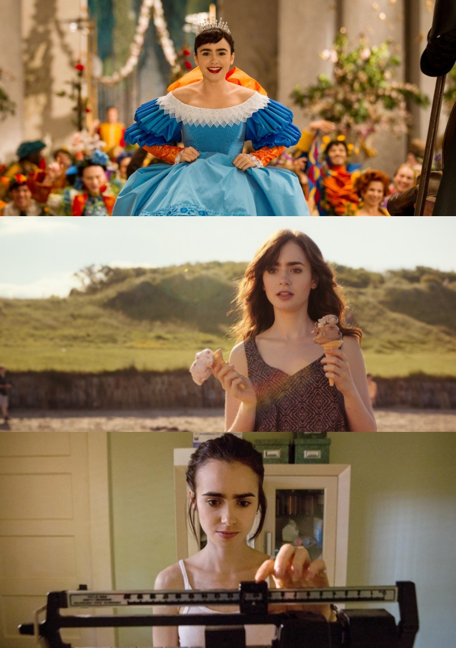 Lily Collins Mirror Mirror To the Bone Love, Rosie Emily in Paris 