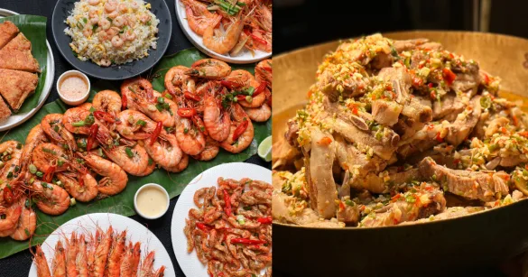 大直「泰式吃到飽」推出巨無霸火山排骨、泰國蝦瀑布！行政主廚曝：台人愛海鮮（圖：泰市場提供、Alice.P 拍攝）