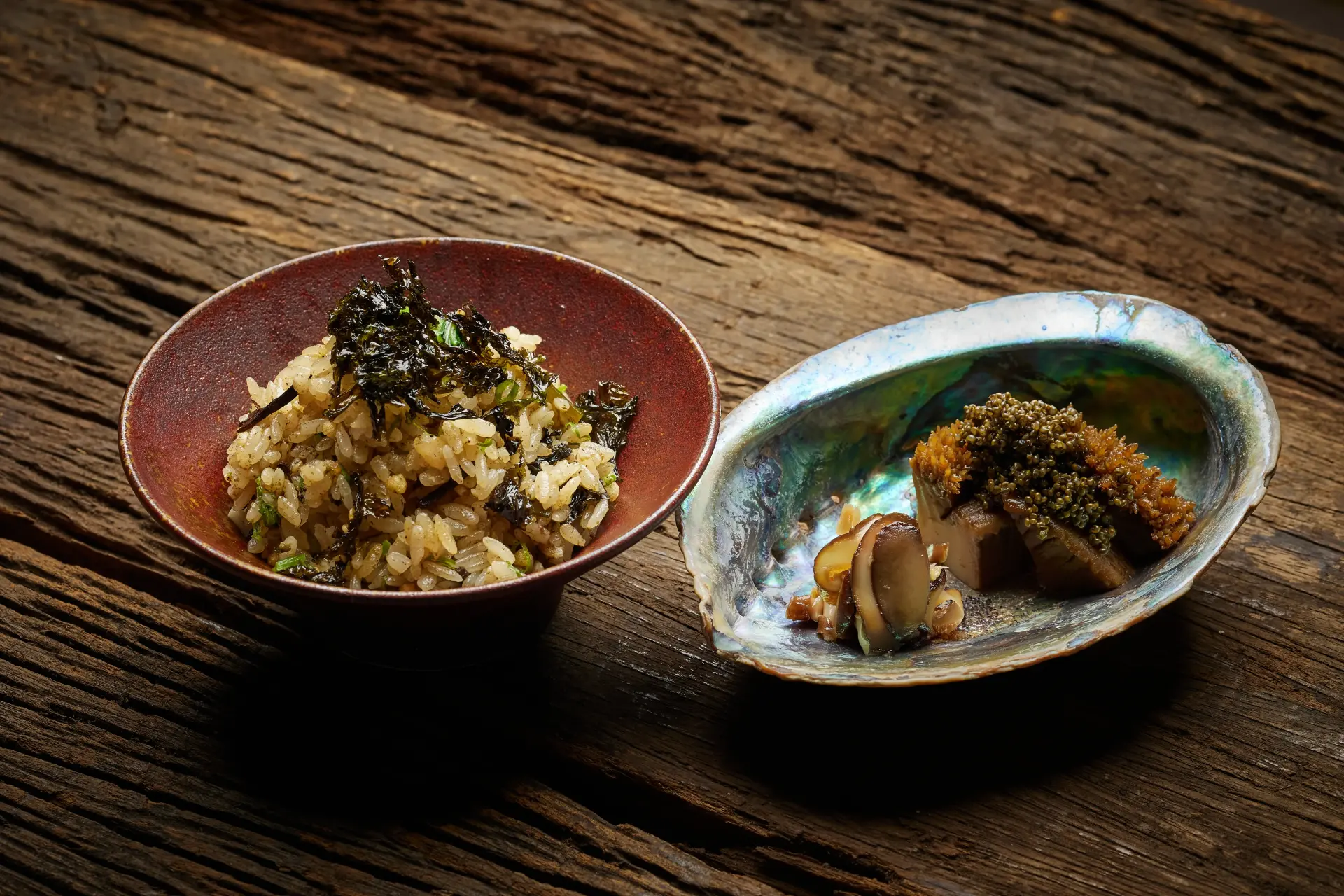 此道為「鮑魚釜飯」（圖：飛花落院）