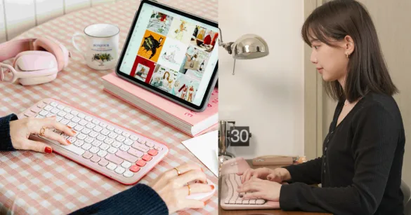 3C 產品也能很時尚！羅技風格鍵鼠組合，讓辦公桌又美又顯質感（圖：羅技）