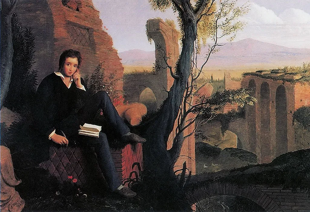 1024px-joseph_severn_-_posthumous_portrait_of_shelley_writing_prometheus_unbound_1845 科學怪人、科幻小說之母瑪麗雪萊的人生故事。(圖/Wikipedia)
