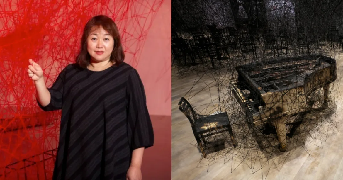 4598 她與藝術|塩田千春是誰?用紅線裝置,震撼全球的日本當代藝術家(圖:臺北市立美術館、官網@Chiharu Shiota)