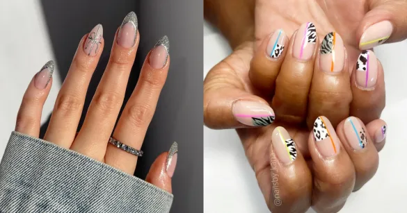 這 5 款 2025 春夏美甲正流行！粉嫩豹紋、微閃光療，讓妳指尖美翻天（圖：IG@pop_polished、IG@nailsby_kana）