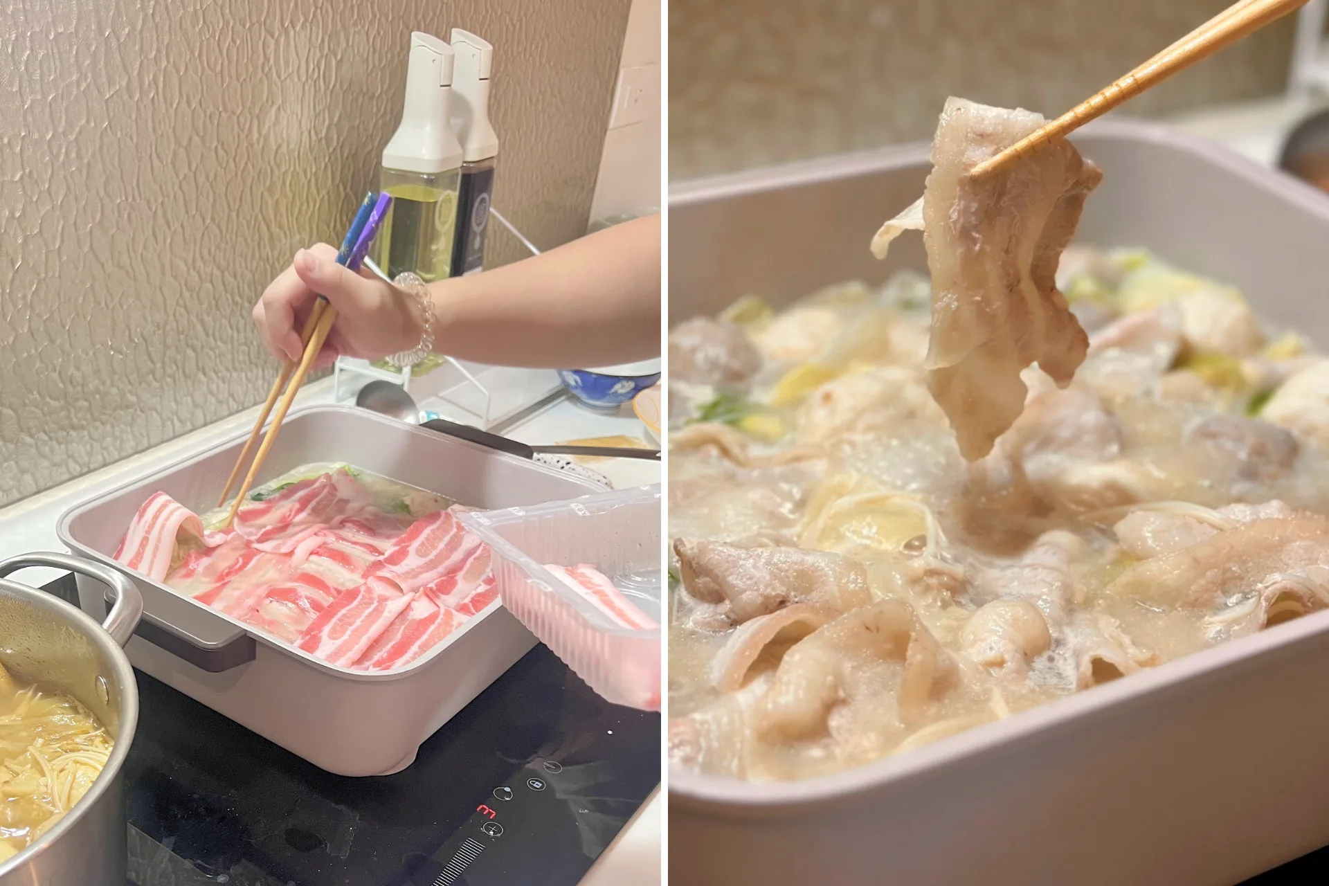 隔絕戶外的炎熱,跟三五好友一起享受溫暖鍋物。(圖/iLady 編輯團隊) 隔絕戶外的炎熱,跟三五好友一起享受溫暖鍋物。(圖/iLady 編輯團隊 @ 窩嘉里)