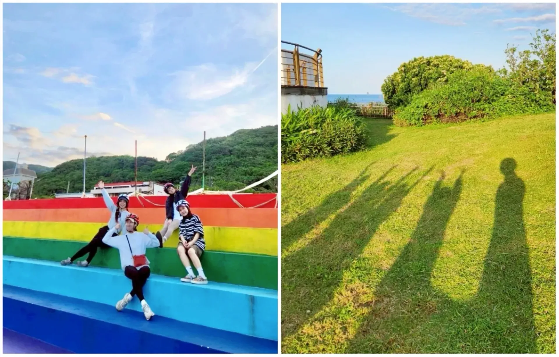 sea19 「福連國小」繽紛可愛的彩虹階梯,在海景襯托下顯得特別療癒(圖:iLady 團隊拍攝)