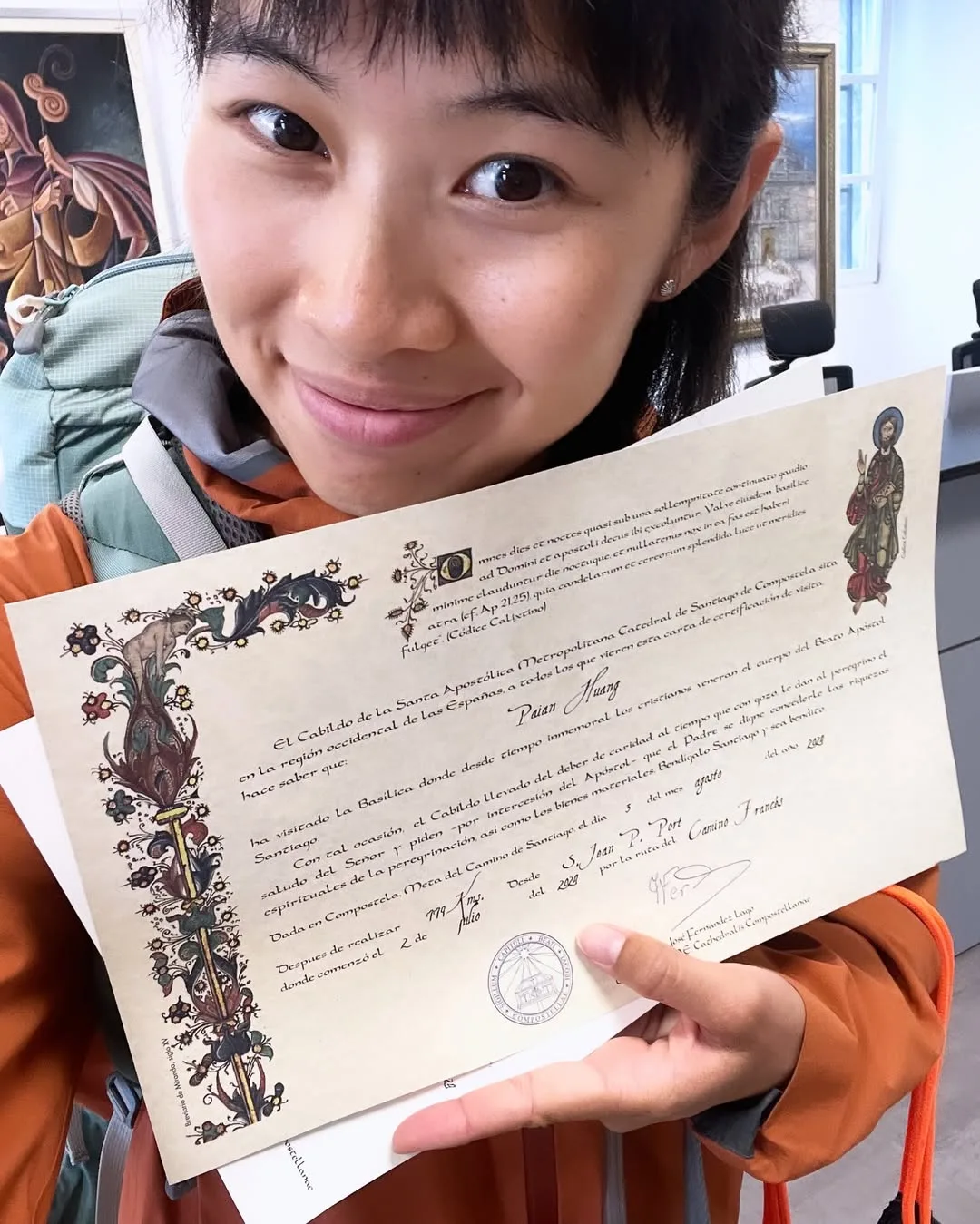 被朋友們接風的感動很難言喻，我預想該有的反應是落淚，但我當下的心情是極度喜悅（圖：IG@pai_anan）