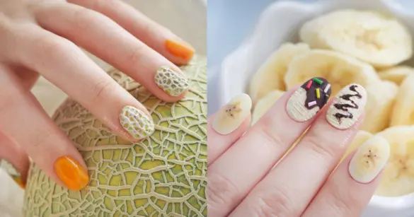 2025 夏天「果皮美甲」爆紅！哈密瓜、水蜜桃、葡萄點綴指尖超清新（圖：IG@panna_nail）