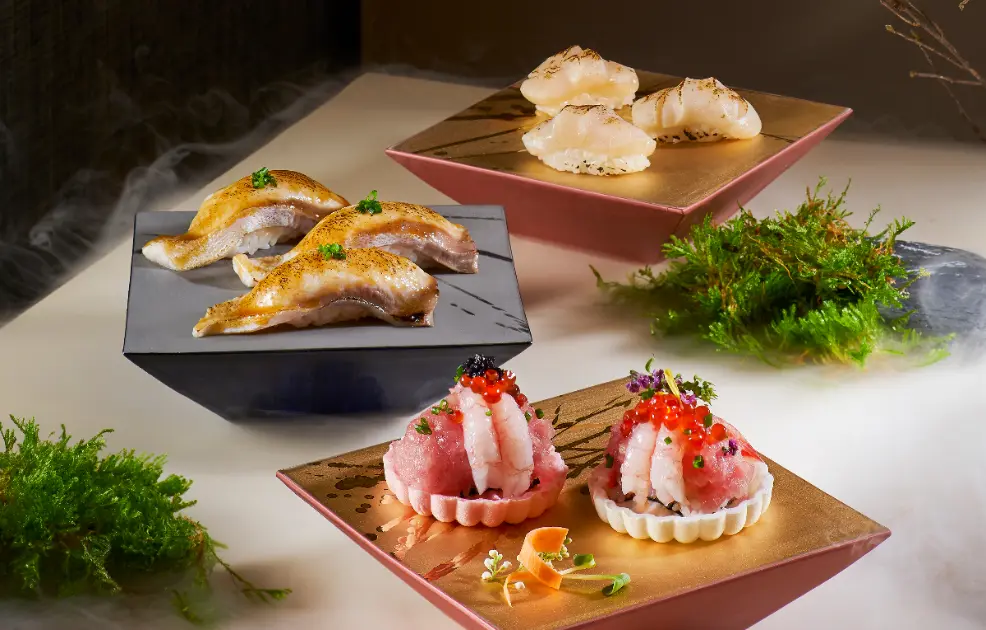 84534 除了招牌現流生魚片,前菜區更將京都會席料理的節奏搬上自助餐檯(圖:NAGOMI 雅)