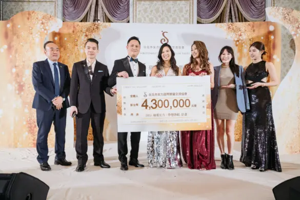 茂泰生技股份有限公司 董事長華偉傑、台灣金銀珠寶同業協會 理事長許再森、 國際華人傳承協會 理事長王鑫、台北市女力國際蘭馨交流協會 會長馮有薇 、女力蘭馨 創會長沈璀庭 、女力蘭馨榮譽會長 耿葳議員、 女力蘭馨 前會長張家瑜(由左至右)