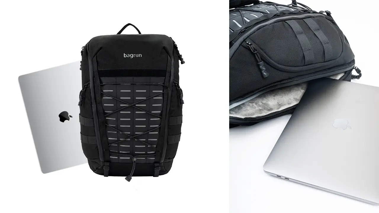 近年部分設計開始採取獨立設備區與全開式拉鍊結構,使電子產品可在單一區域快速取出。(圖片來源:倍勁官網)